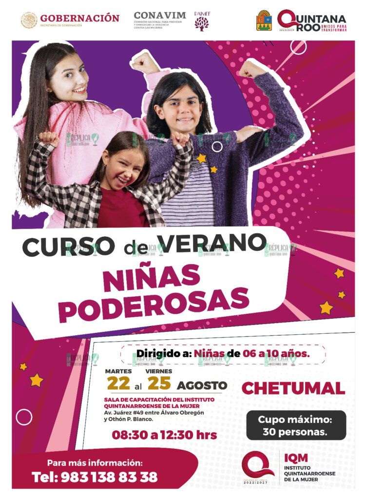 IQM anuncia cursos de verano para niñas y adolescentes “Niñas Poderosas” y “Descubriendo mi Fuerza Interior”