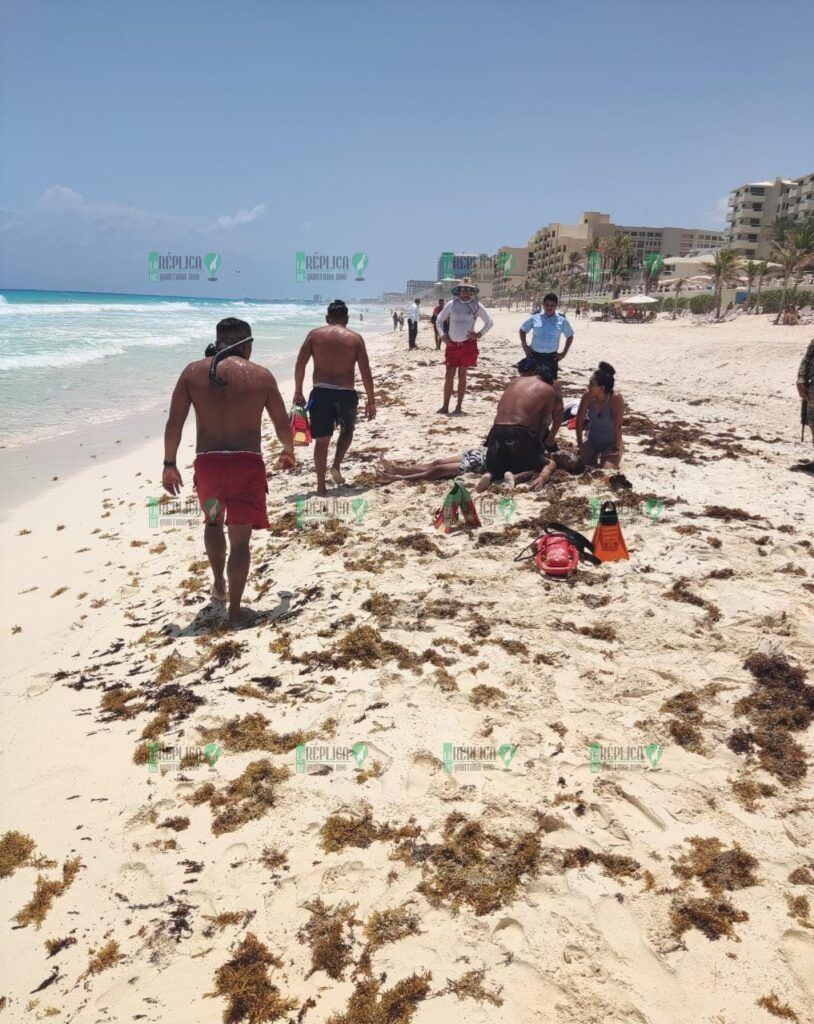 Muere hombre ahogado en playa Marlín de Cancún