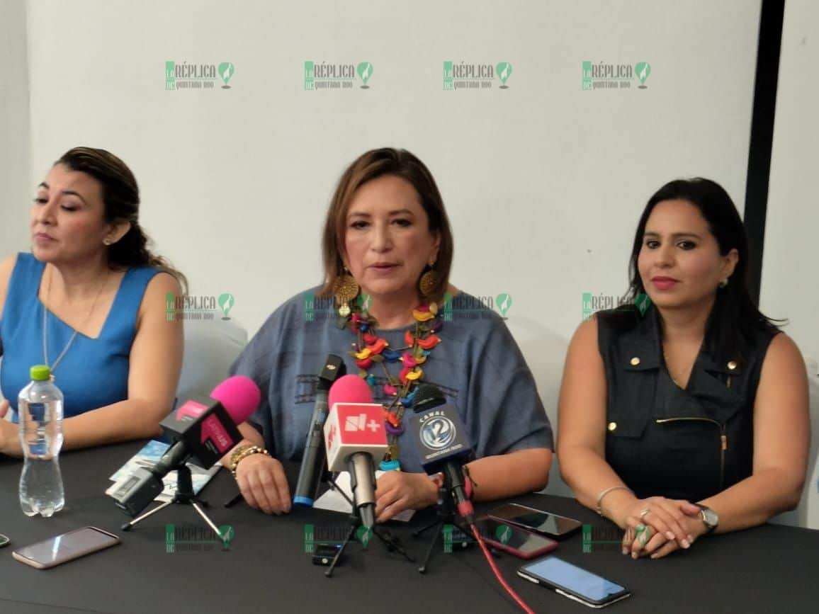 Asegura Xóchitl Gálvez, desde Cancún, que buscará a Marcelo Ebrard, si pierde encuesta interna de Morena