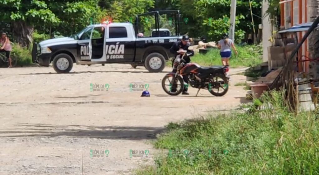 Atacan a balazos a un motociclista en la colonia Emiliano Zapata II de Felipe Carrillo Puerto