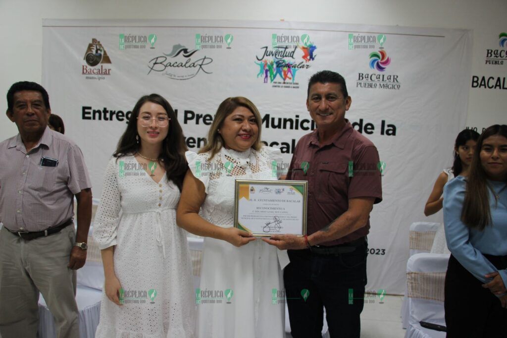 Con el premio Municipal de la Juventud 2023 se reconoce el talento de las juventudes bacalarenses