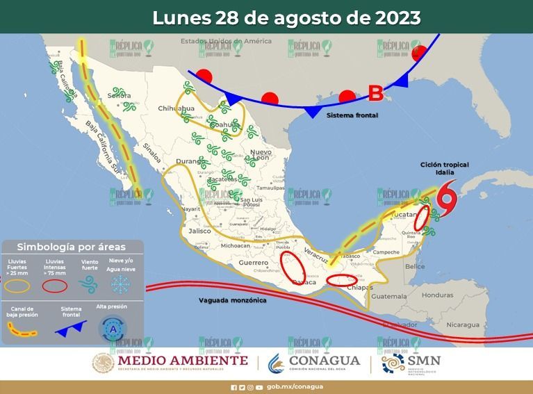 Afecta tormenta tropical “Idalia” costas de Quintana Roo