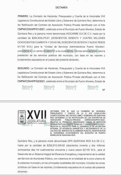 Desaprueban dos contratos millonarios de Laura Fernández en Puerto Morelos