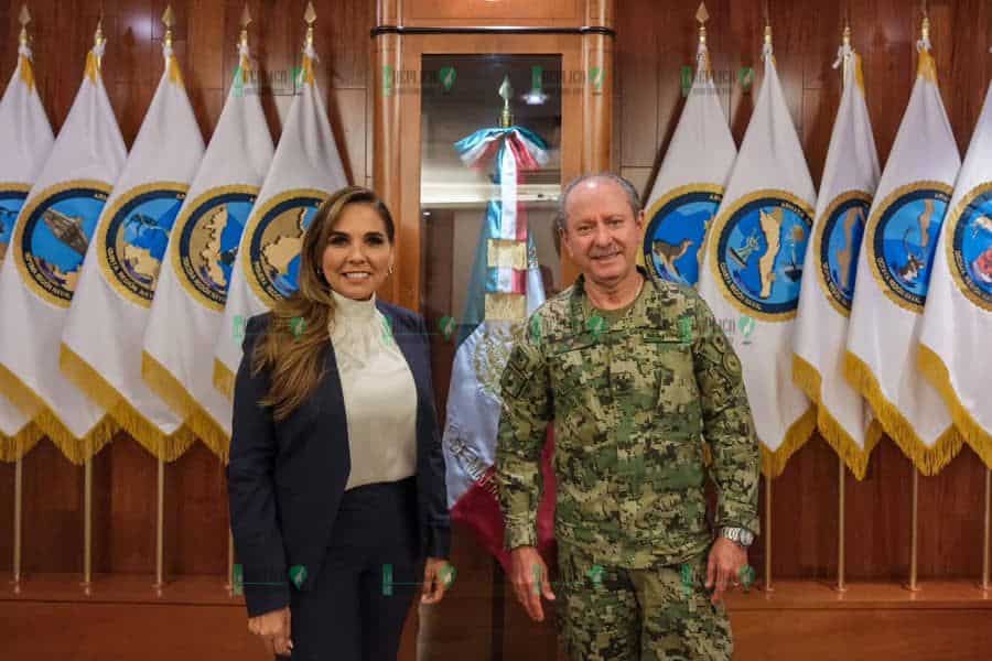 Mara Lezama revisa con la Secretaría de Marina el impulso para el sur del estado