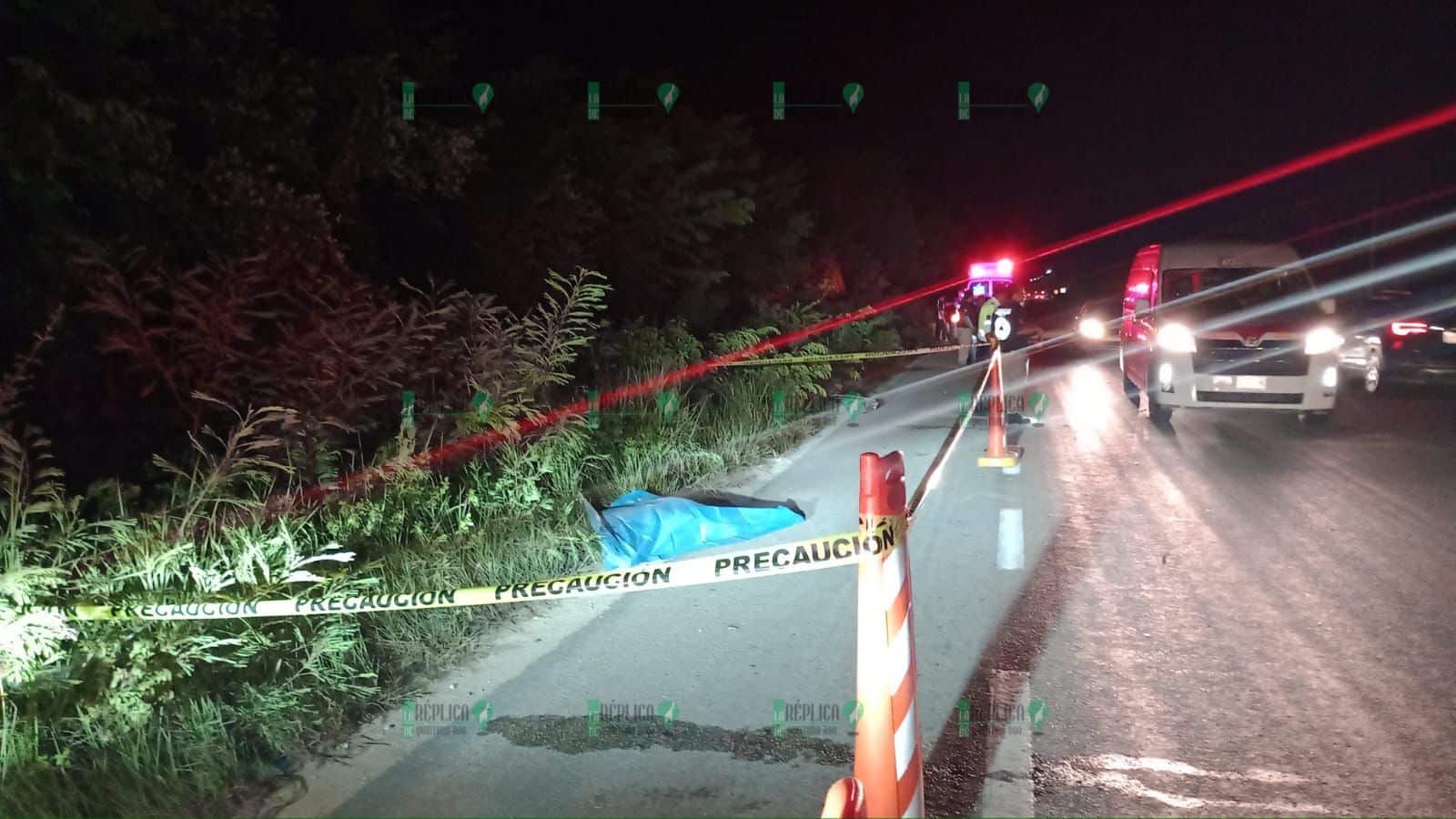 Pierde la vida mujer tras ser atropellada en el tramo carretero Tulum-Felipe Carrillo Puerto