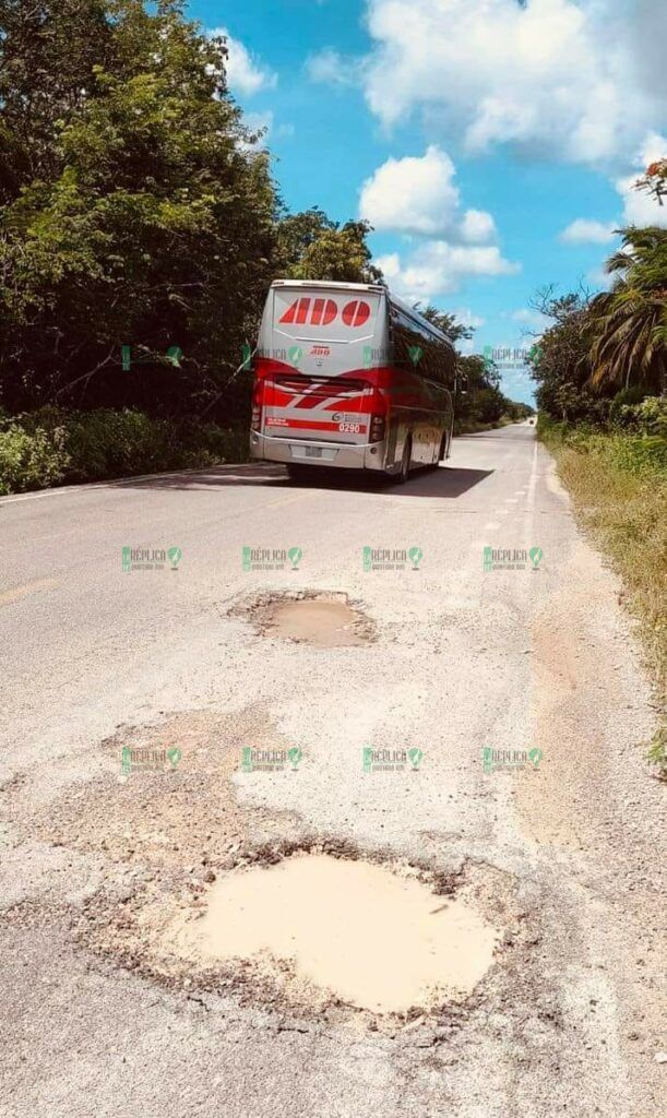 Urgen a autoridades retomar reparación del tramo carretero Solferino-Chiquilá