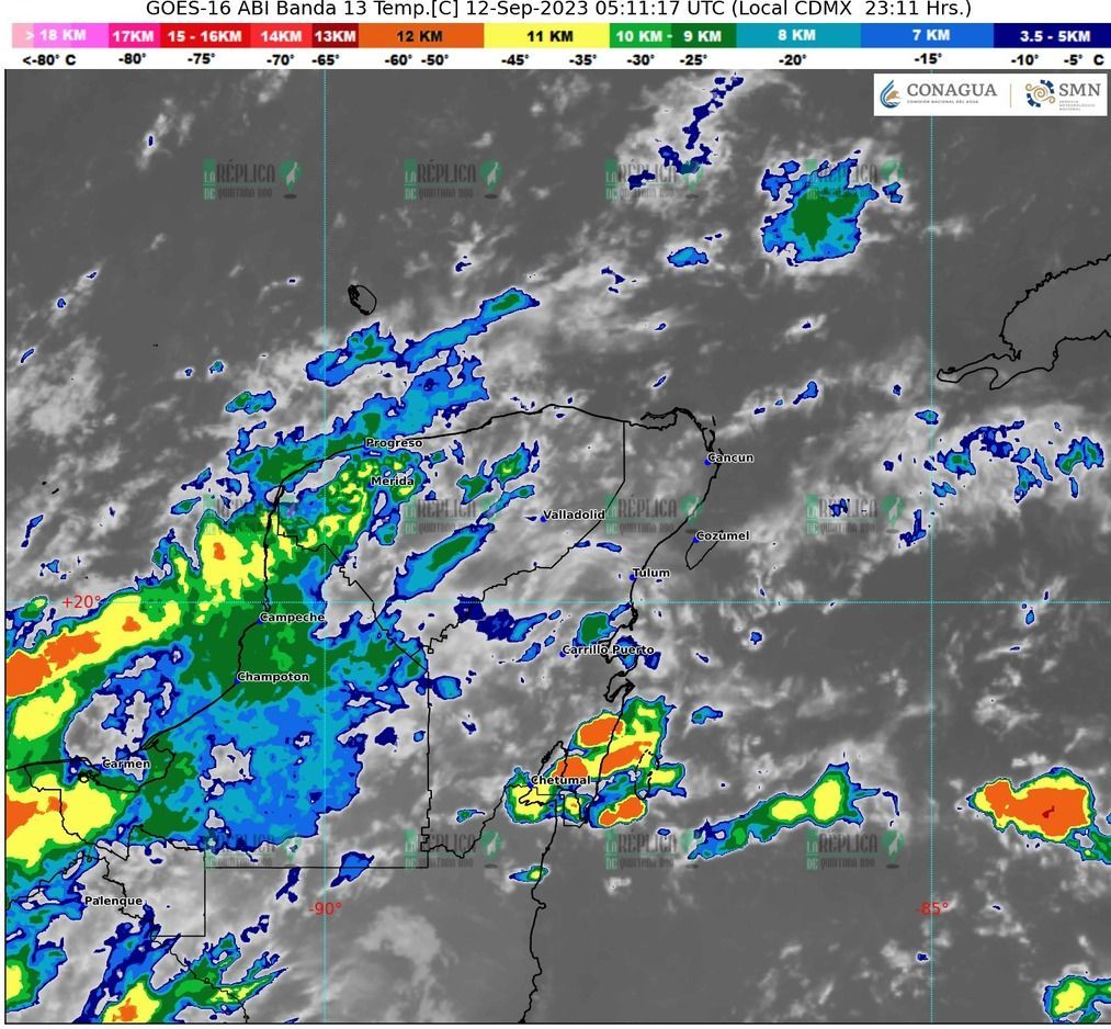 Pronostican intervalos de chubascos en Quintana Roo