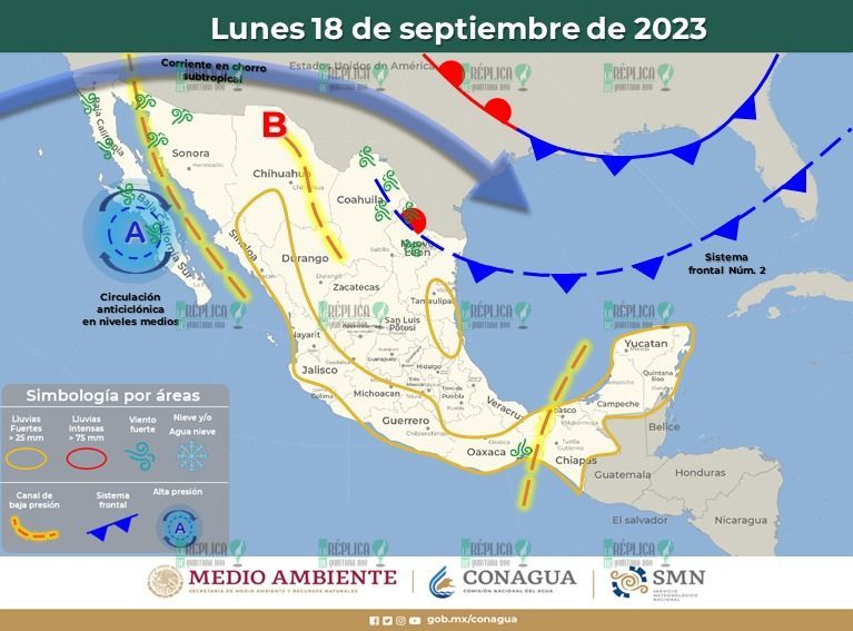 Anuncian lluvias puntuales fuertes para regiones de Quintana Roo.