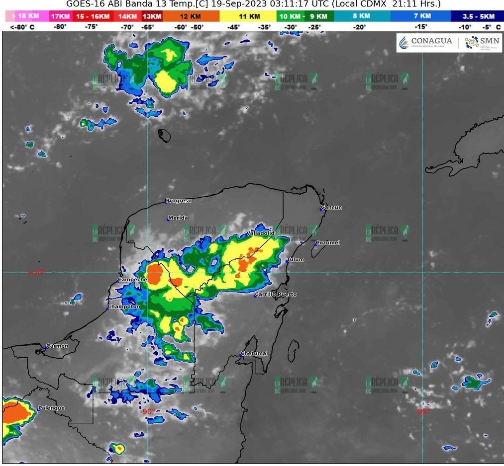 Calor, humedad y poca lluvia para Quintana Roo