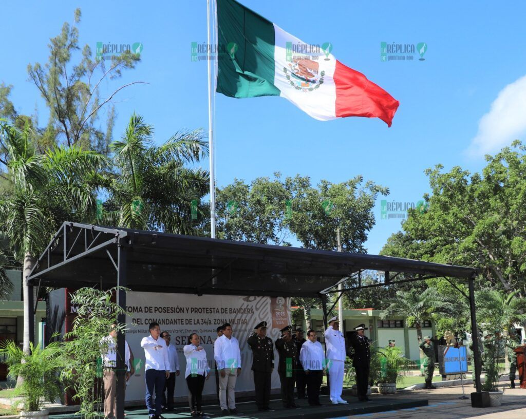 Atestigua Secretaria de Gobierno cambio de mando de la Comandancia de la 34ª Zona Militar