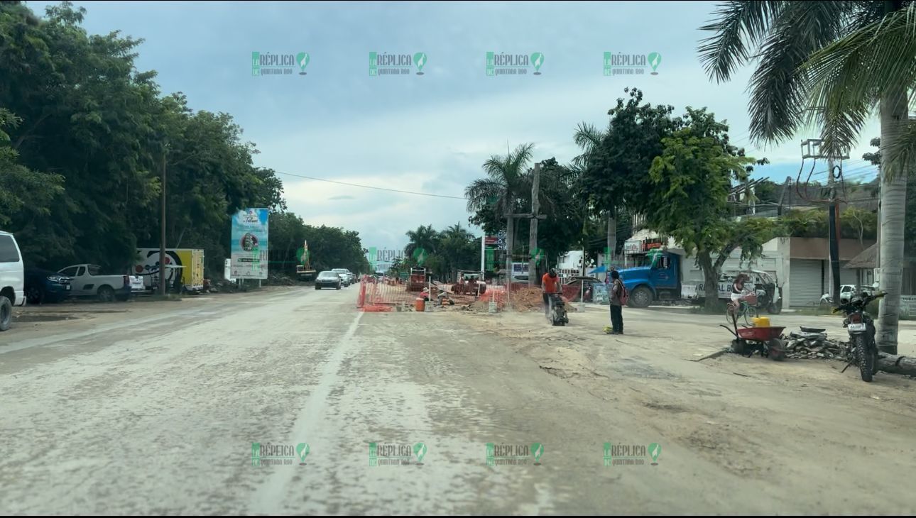 Pausan obras en la avenida Cobá Sur de Tulum para evitar ‘destrucción’ de CAPA