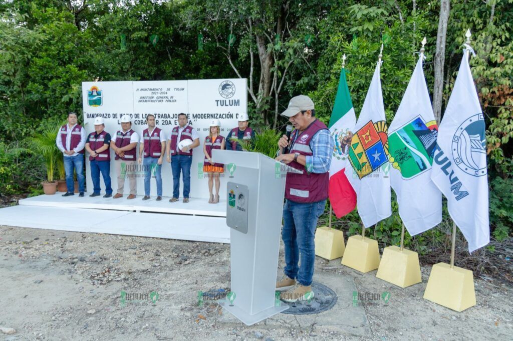 Diego Castañón pone en marcha la segunda etapa de la modernización en la avenida COBÁ Sur