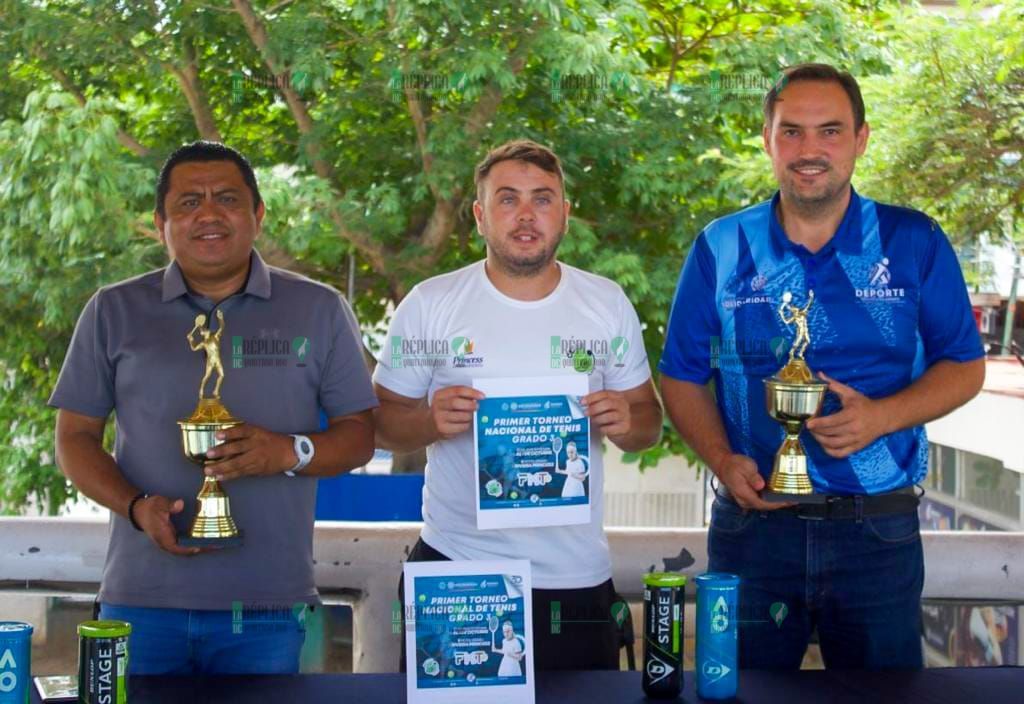 Todo listo para el Torneo Nacional de Tenis Grado 3, en Playa del Carmen