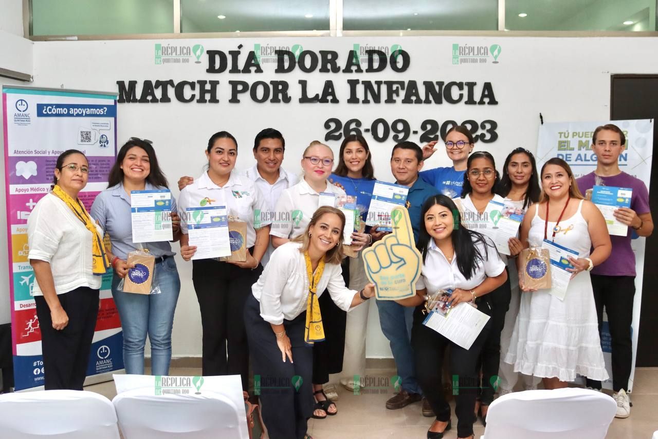 Se suman servidores públicos de Puerto Morelos a la lucha contra el cáncer infantil