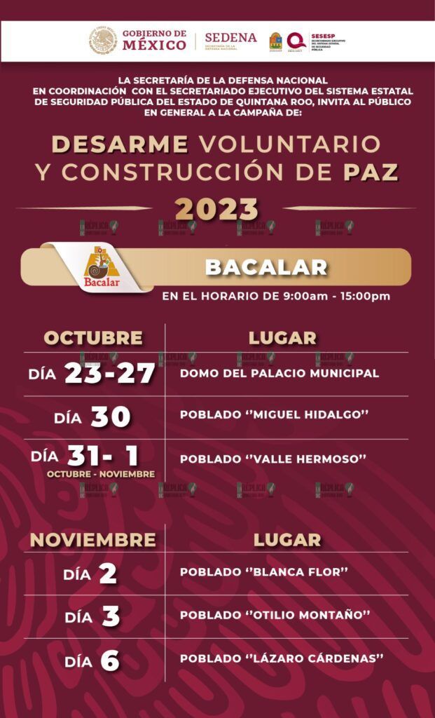 Invitan a participar en la campaña “Desarme Voluntario y Construcción de Paz”