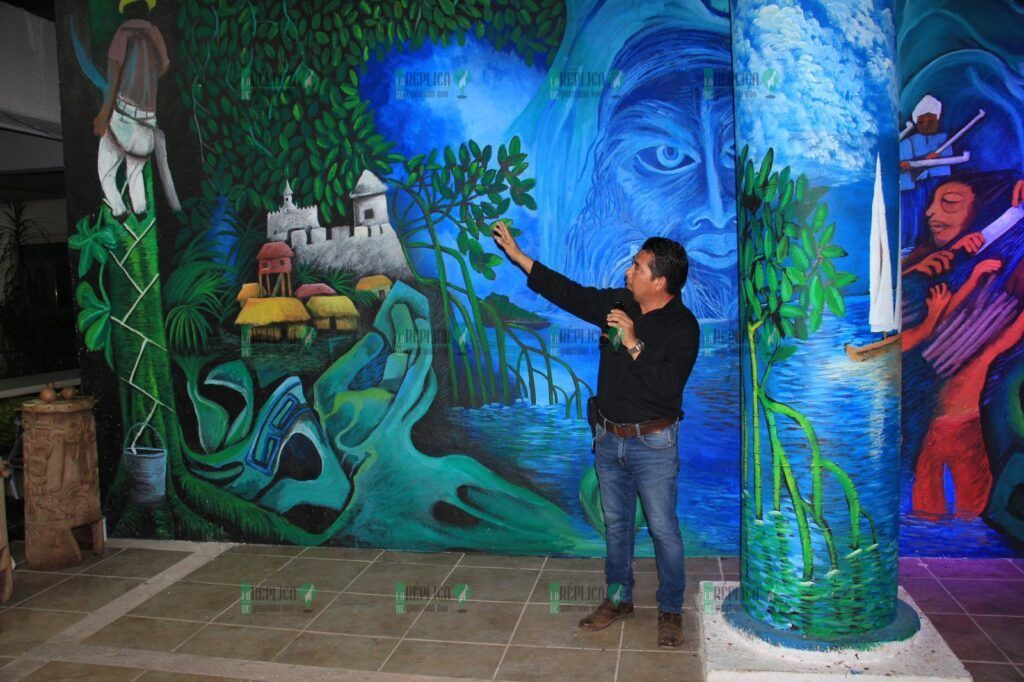 “Chepe” Contreras inauguran el majestuoso mural Bakhala