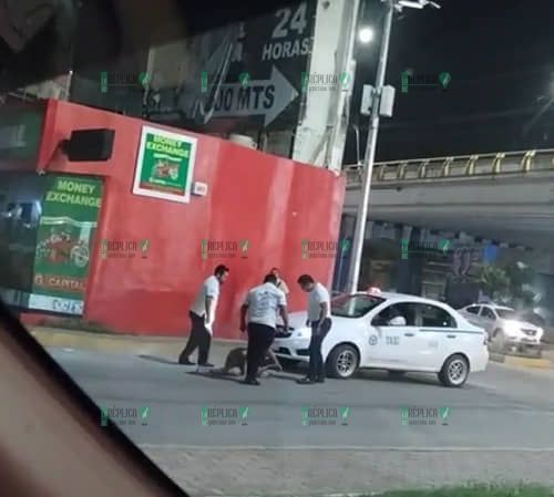 Propinan taxistas de Playa del Carmen golpiza a ciudadano