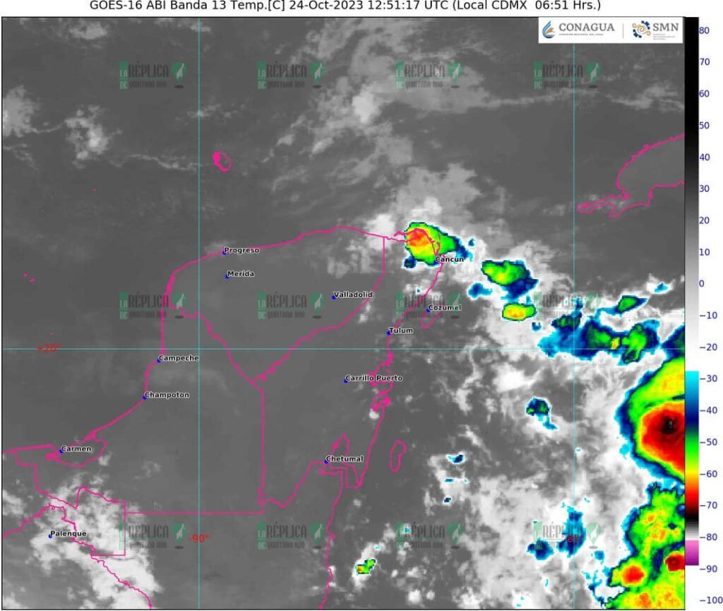 Anuncian lluvias fuertes para regiones de Quintana Roo