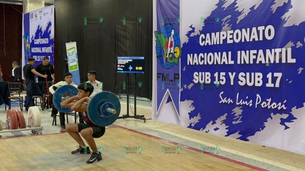 Pesistas quintanarroenses conquistan 25 preseas en el Campeonato Nacional Infantil de Halterofilia