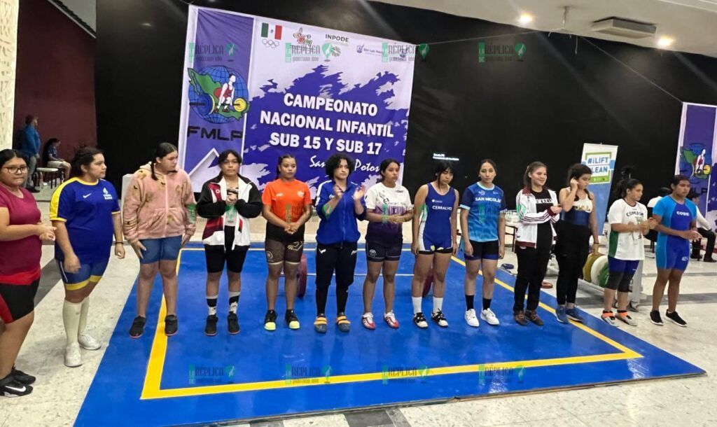 Pesistas quintanarroenses conquistan 25 preseas en el Campeonato Nacional Infantil de Halterofilia