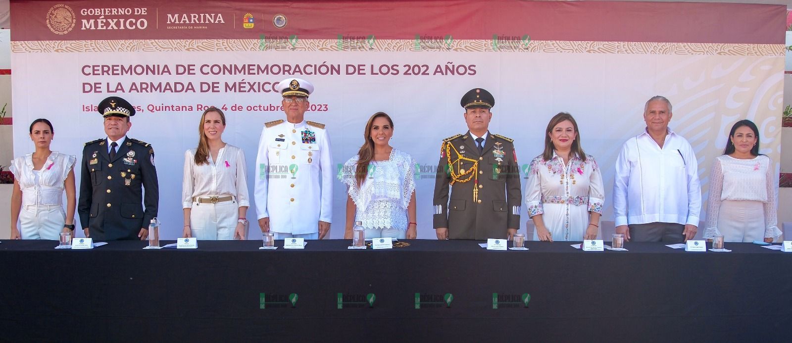 Mara Lezama encabeza conmemoración del 202 aniversario de la creación de la Armada de México