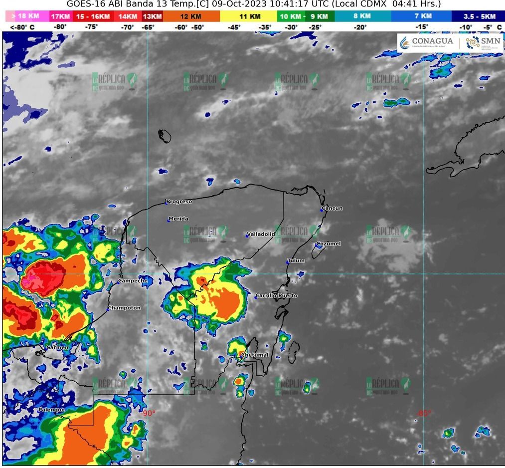 Pronostica SMN lluvias fuertes en Quintana Roo