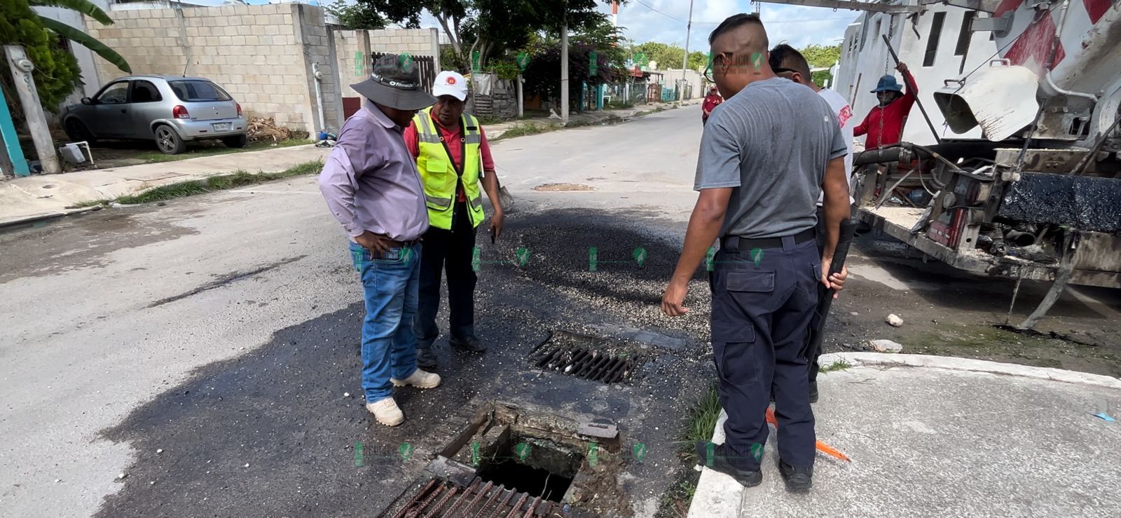 Continúan trabajos en la colonia Pacto obrero
