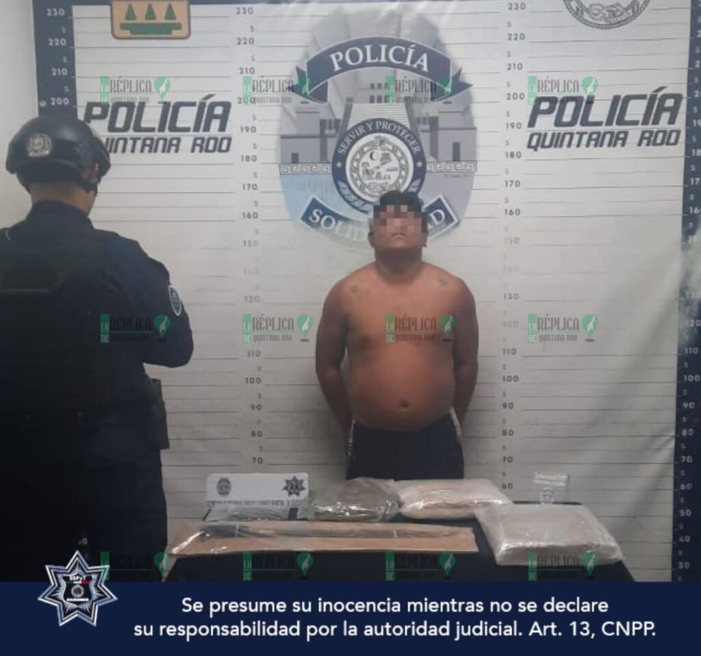 Aseguran a agresivo sujeto con un machete