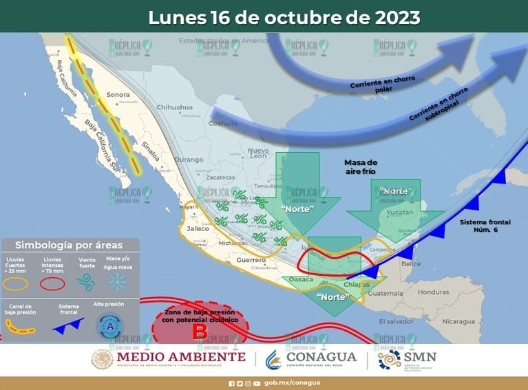 Lunes con intervalos de chubascos para Quintana Roo