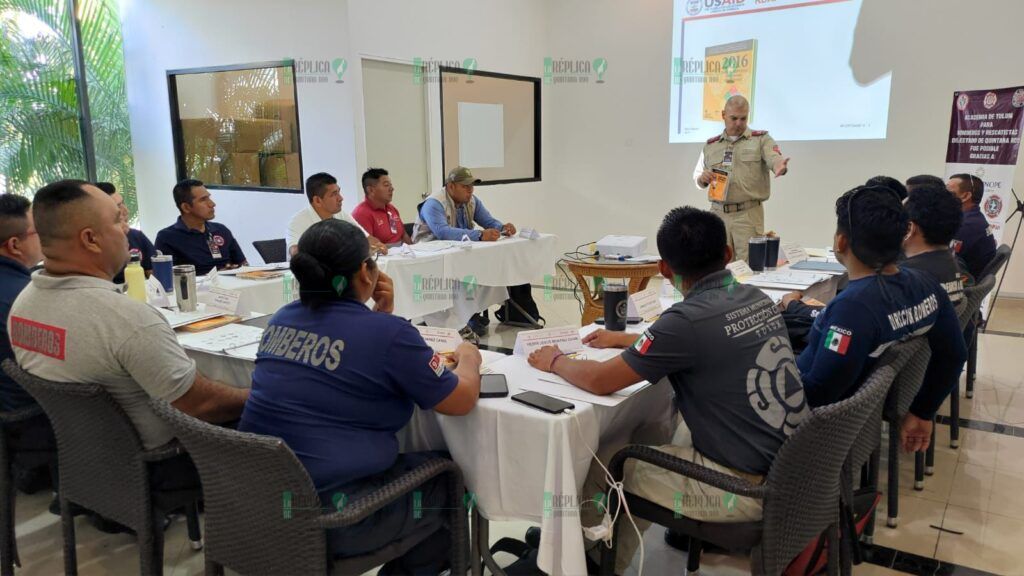 Éxito rotundo en la capacitación de rescatistas y bomberos de Quintana Roo