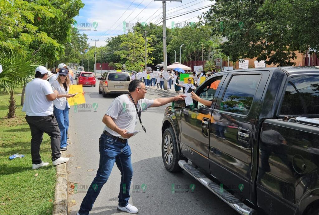 Protestan de nuevo trabajadores del PJF en Cancún, en contra de eliminación de fideicomisos