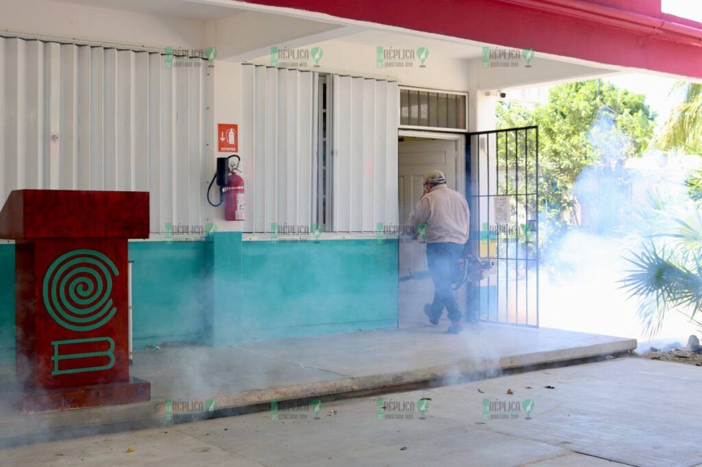 Impulsan en Puerto Morelos la certificación de escuelas como edificios saludables libres de criaderos de larvas Aedes Aegypti