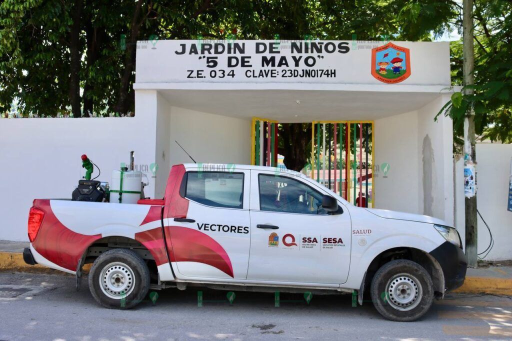 Impulsan en Puerto Morelos la certificación de escuelas como edificios saludables libres de criaderos de larvas Aedes Aegypti