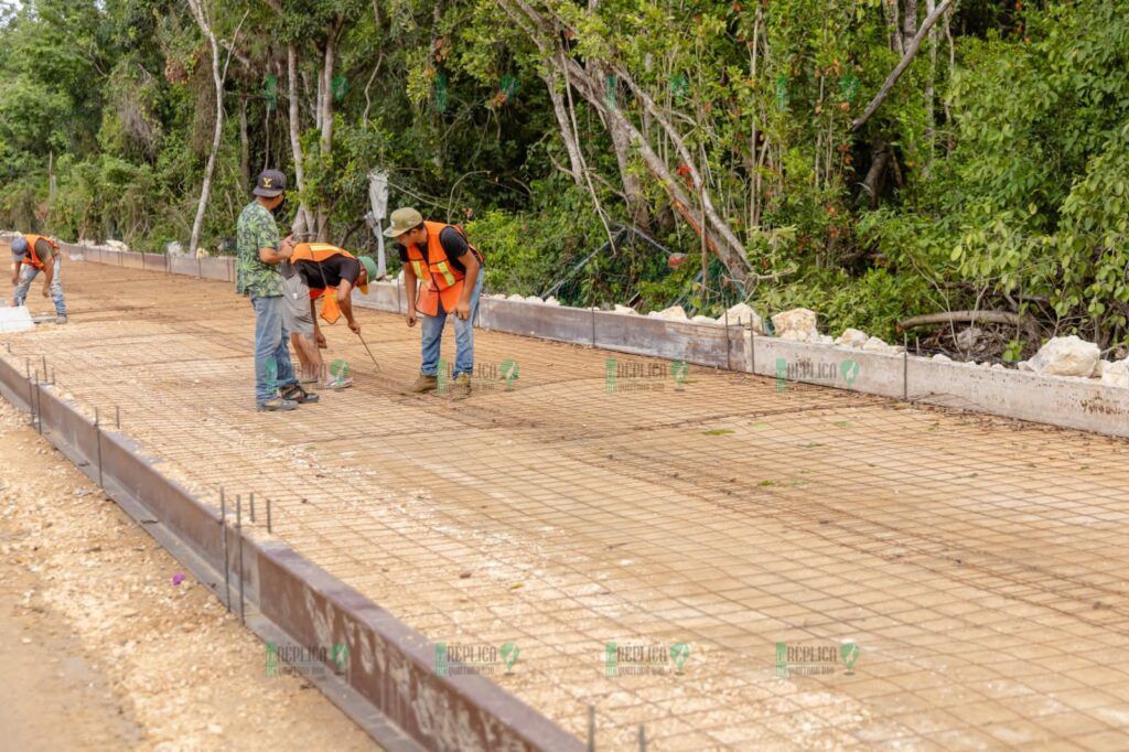 Diego Castañón supervisa trabajos de la modernización en la avenida Coba