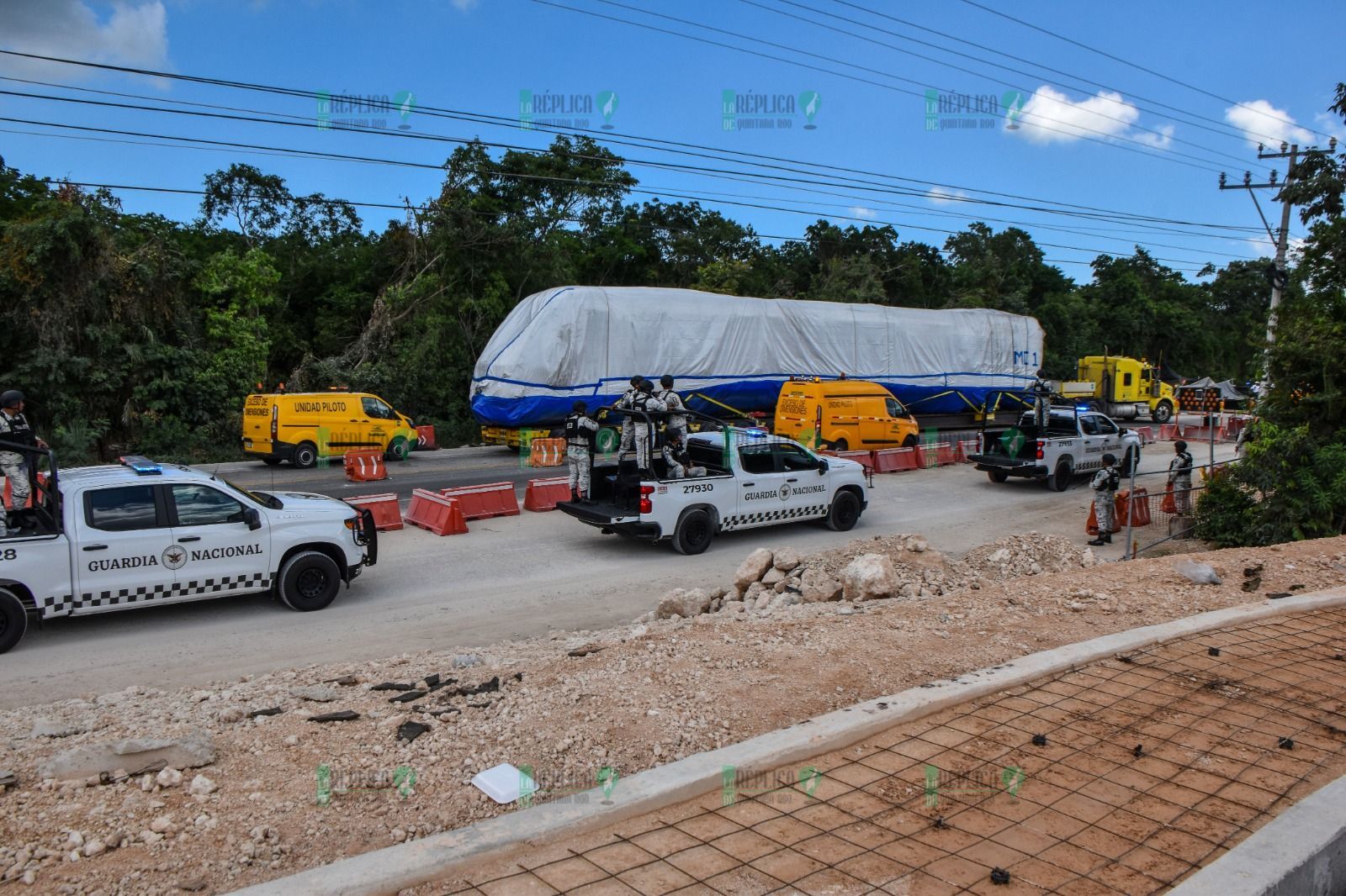 Arriba segundo convoy del Tren Maya a la estación Cancún Aeropuerto