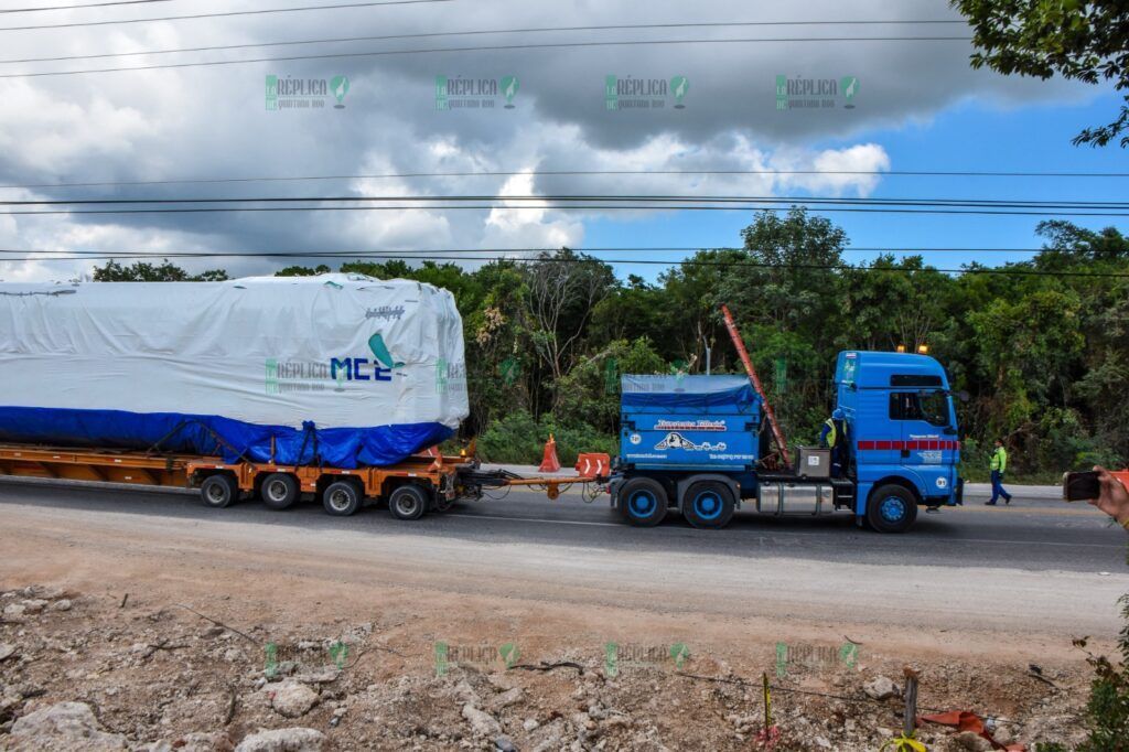 Arriba segundo convoy del Tren Maya a la estación Cancún Aeropuerto