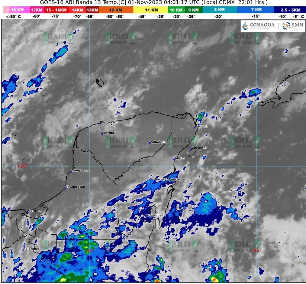 Anuncia SMN lluvias fuertes en Quintana Roo