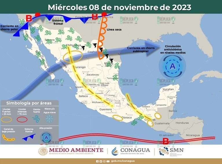 Lluvias aisladas para Quintana Roo