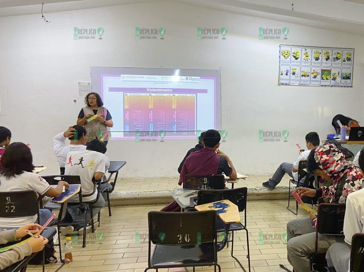 IQM imparte pláticas y talleres de prevención de la violencia en planteles educativos de comunidades rurales