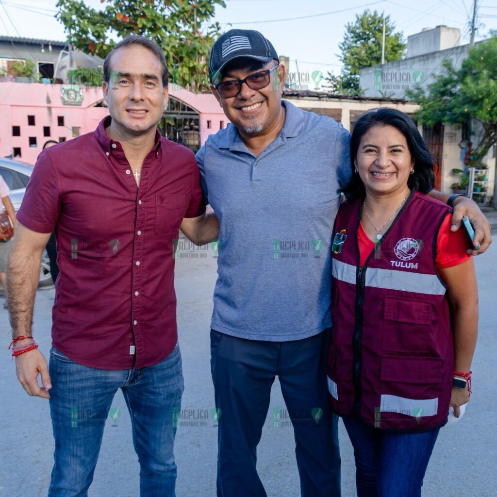 Diego Castañón pone en marcha la construcción del drenaje sanitario en la colonia Huracanes de Tulum