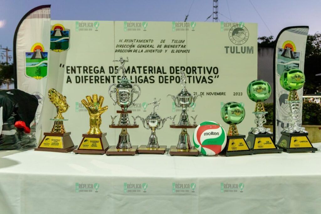 1,500 deportistas beneficiados: Diego Castañón entrega material deportivo a nueve ligas de Tulum