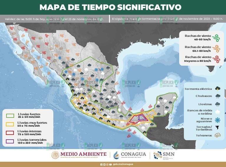 Pronostica SMN intervalos de chubascos en Quintana Roo