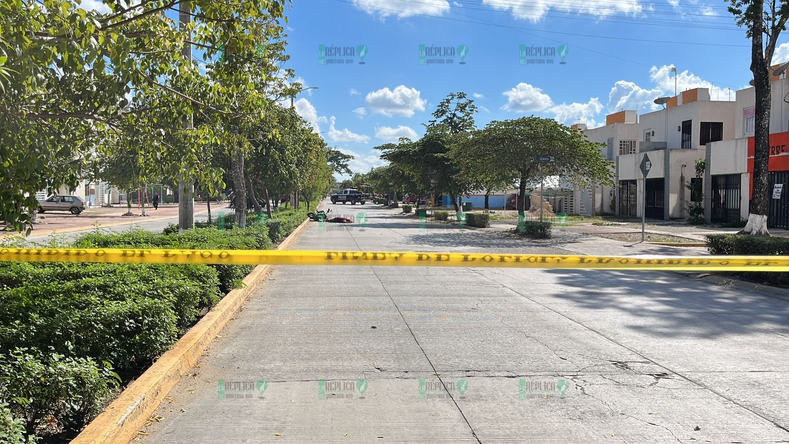 Ejecutan a un motociclista en el fraccionamiento Paraíso Maya de Cancún