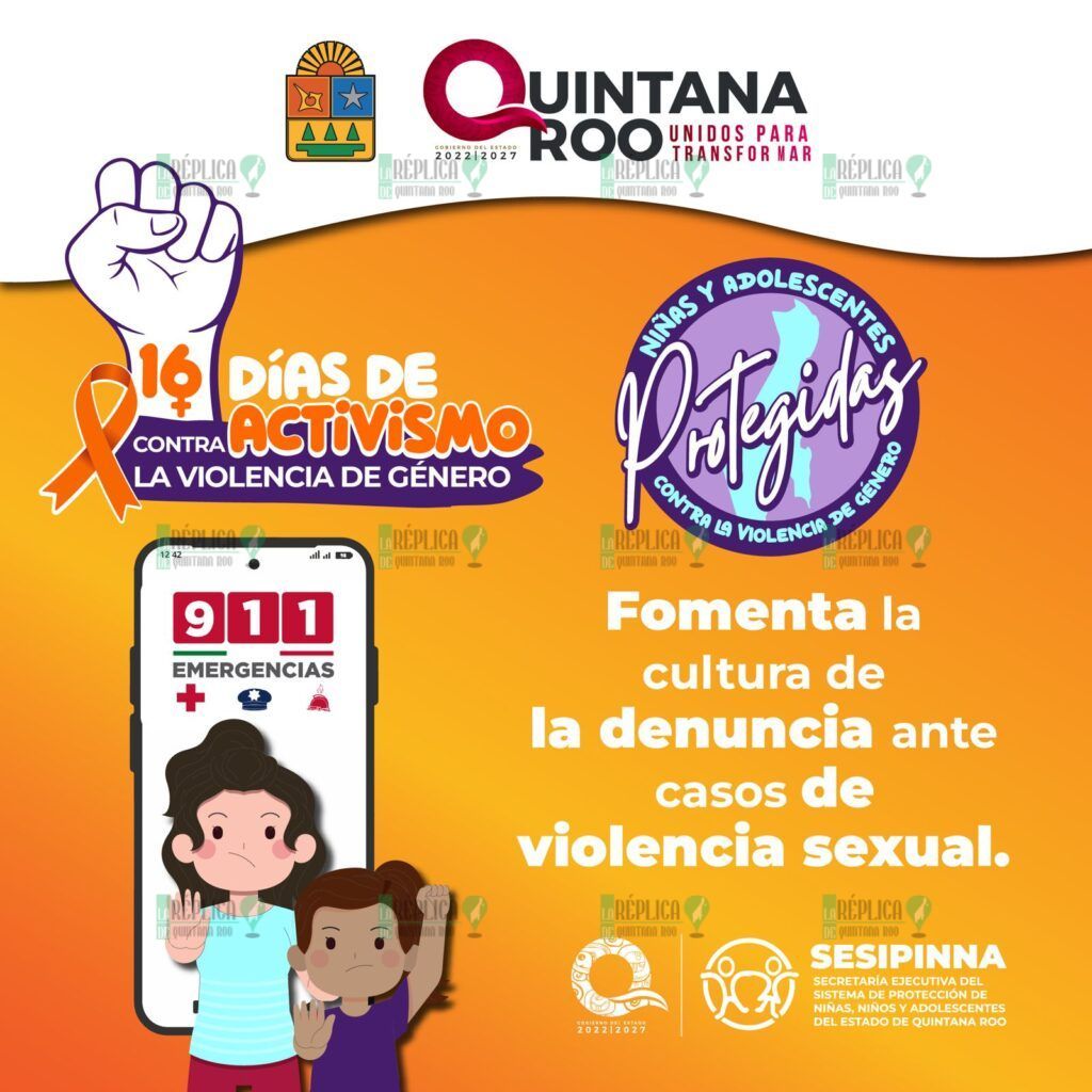 Arranca SIPINNA campaña “16 Días de Activismo” contra la violencia de género
