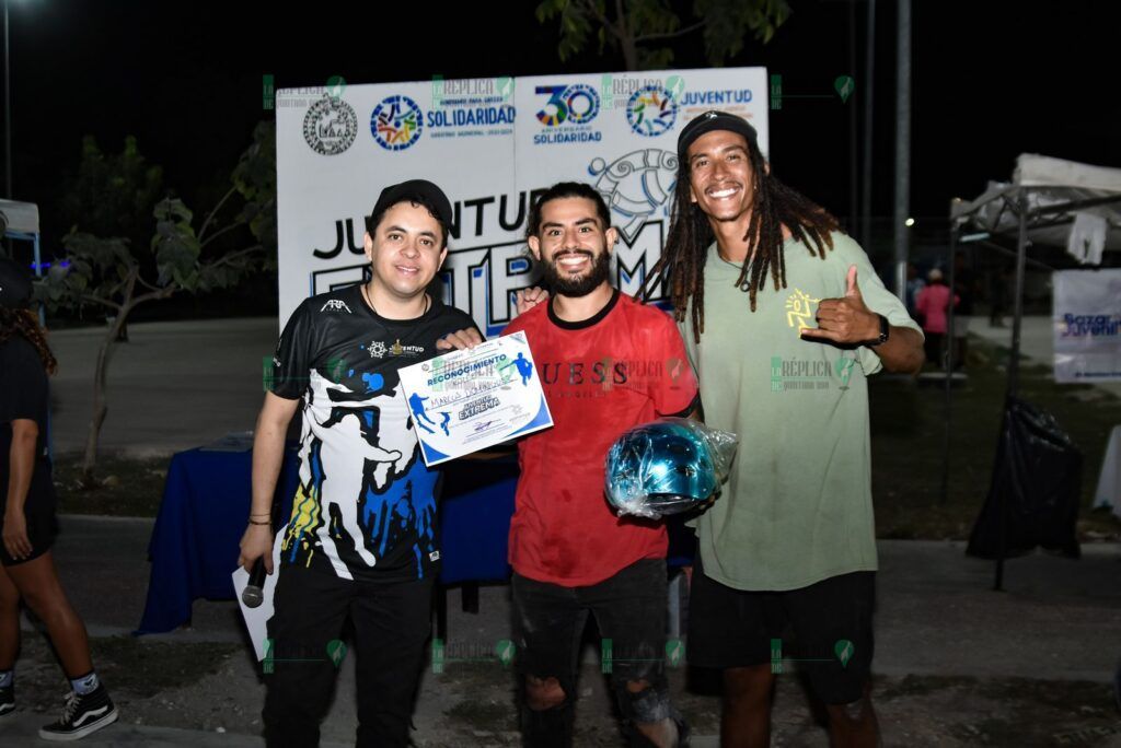 Playa del Carmen, Solidaridad .- Adrenalina y talento en Juventud Extrema Más de 300 jóvenes apasionados por el skate, BMX, parkour y rollers,