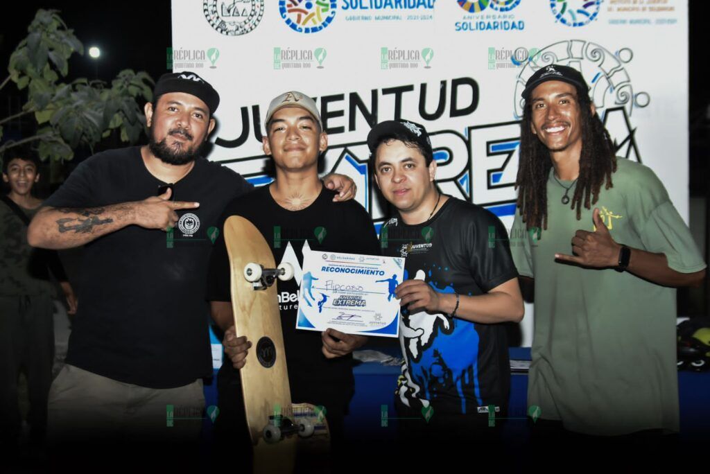 Playa del Carmen, Solidaridad .- Adrenalina y talento en Juventud Extrema Más de 300 jóvenes apasionados por el skate, BMX, parkour y rollers,