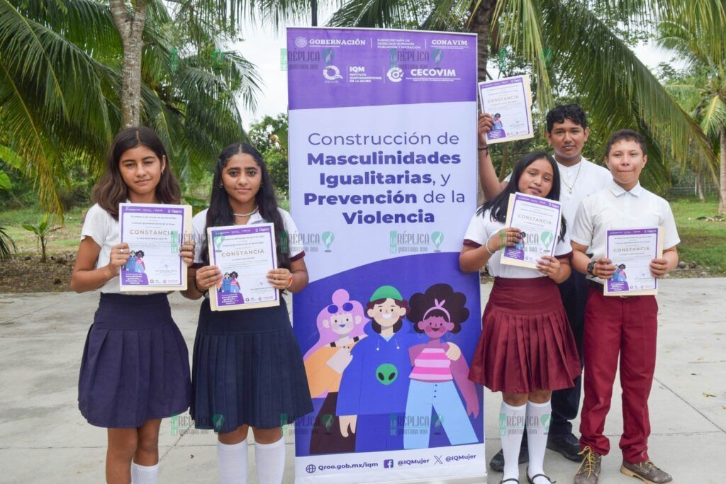 Chetumal, Quintana Roo.- IQM concluye talleres de Masculinidades Igualitarias y Prevención de la Violencia. Dirigidos a las y los alumnos