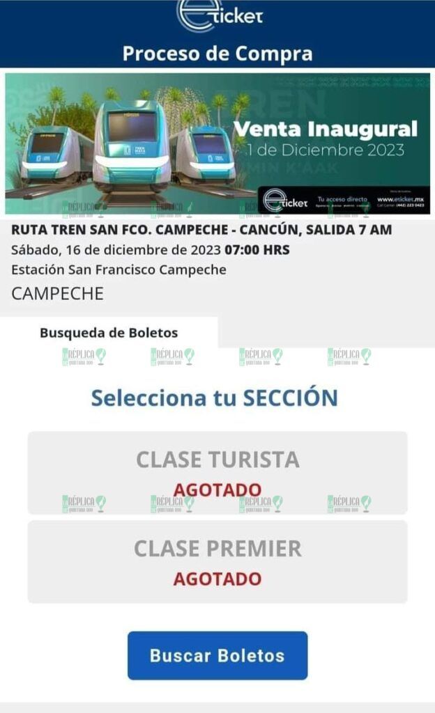 Se agotan boletos para el primer viaje del Tren Maya, a unos minutos de su anuncio