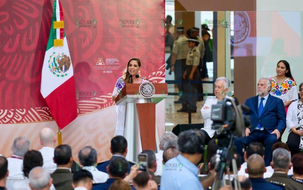 Inauguran AMLO y Mara Lezama el Aeropuerto Internacional de Tulum, una obra con justicia social