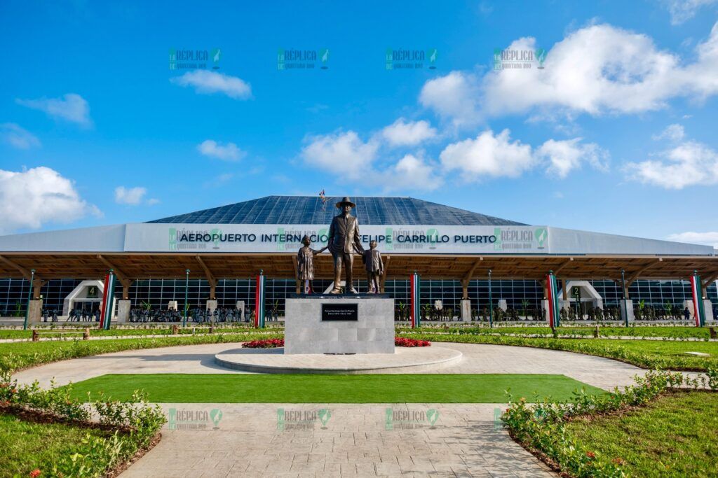 Inauguran AMLO y Mara Lezama el Aeropuerto Internacional de Tulum, una obra con justicia social